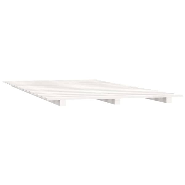 Sengeramme 140x190 cm massivt fyrretræ hvid - Sengeramme - Sengerammer - Home & Living
