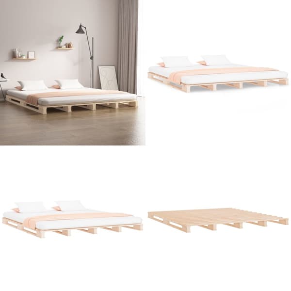 Palleseng 200x200 cm massivt fyrretræ - Palleseng - Pallesenge - Home & Living