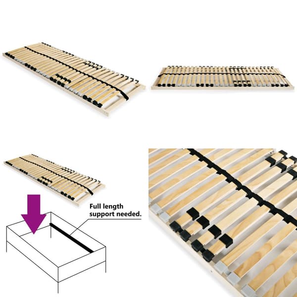 Lamelbund til seng med 28 lameller 7 zoner 70x200 cm - Lamelbund Til Sengen - Lamelbunde Til Sengen - Home & Living