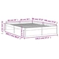 Miniatyrbillede 11 af 11: Sengeramme 140x200 cm massivt træ - Sengeramme - Sengerammer - Home & Living