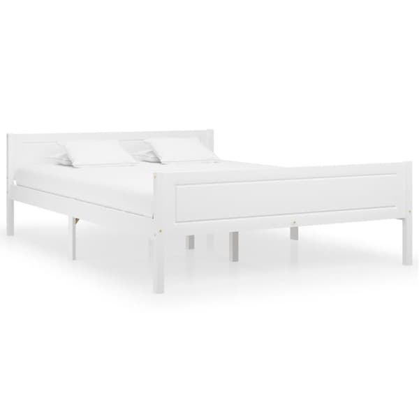 Sengestel 120x200 cm massivt fyrretræ hvid - Sengestel - Sengeramme - Home & Living