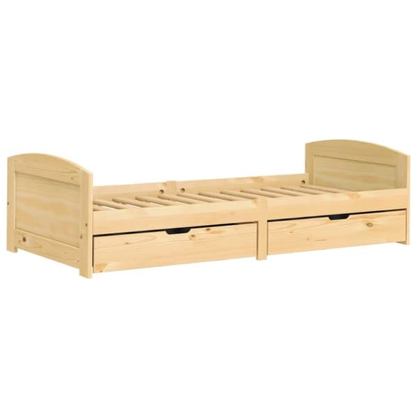 Daybed med to skuffer IRUN 90x200 cm massivt fyrretræ - Daybed - Daybeds - Home & Living
