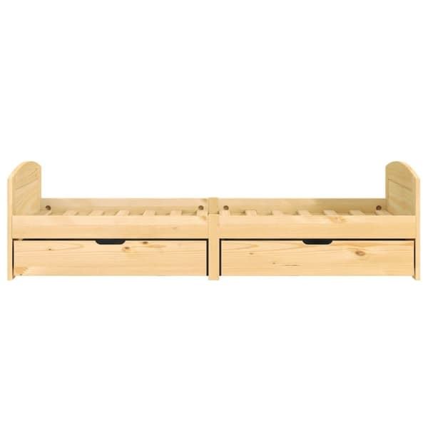 Daybed med to skuffer IRUN 90x200 cm massivt fyrretræ - Daybed - Daybeds - Home & Living
