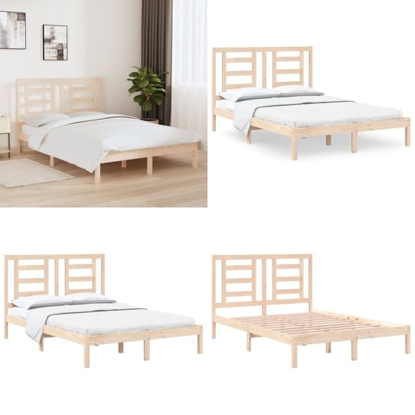 Sängram massiv furu 140x190 cm - Sängram - Sängramar - Home & Living