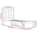 Miniatyrbillede 7 af 7: Sengeramme 90x190 cm massivt fyrretræ - Sengeramme - Sengerammer - Home & Living