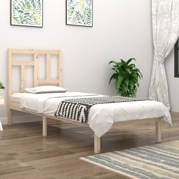 Sengeramme 90x190 cm massivt fyrretræ - Sengeramme - Sengerammer - Home & Living