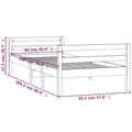 Miniatyrbillede 9 af 9: Sengeramme 90x200 cm massivt fyrretræ - Sengeramme - Sengerammer - Home & Living