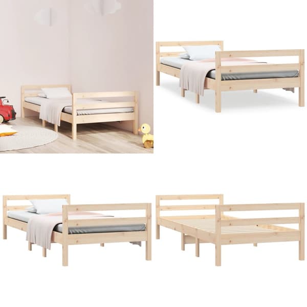 Sengeramme 90x200 cm massivt fyrretræ - Sengeramme - Sengerammer - Home & Living