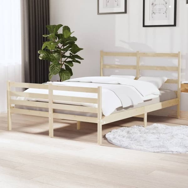 Sängynrunko täysi mänty 120x190 cm Small Double - Sängynrunko - Sängynrungot - Home & Living