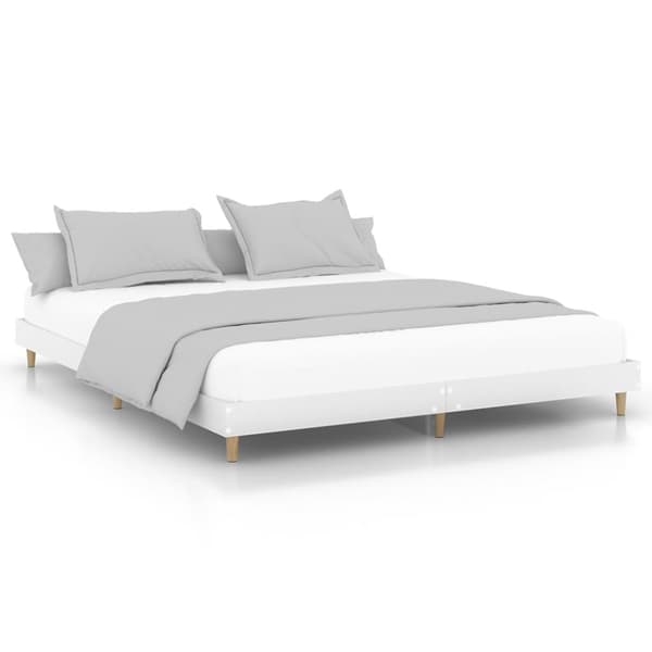 Sengestel 120x200 cm konstrueret træ hvid - Sengeramme - Sengerammer - Home & Living