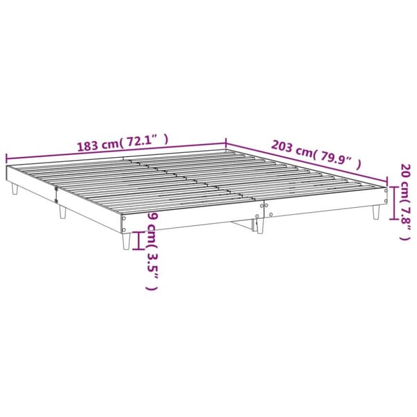 Sengestel 120x200 cm konstrueret træ hvid - Sengeramme - Sengerammer - Home & Living