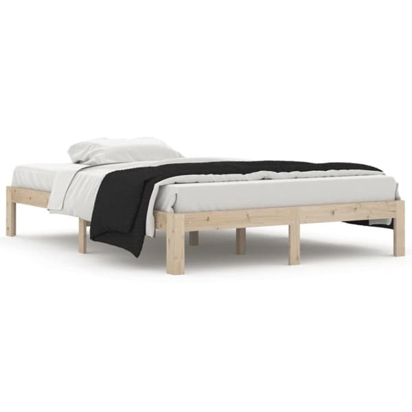 Sengeramme 140x200 cm massivt fyrretræ - Sengeramme - Sengerammer - Home & Living