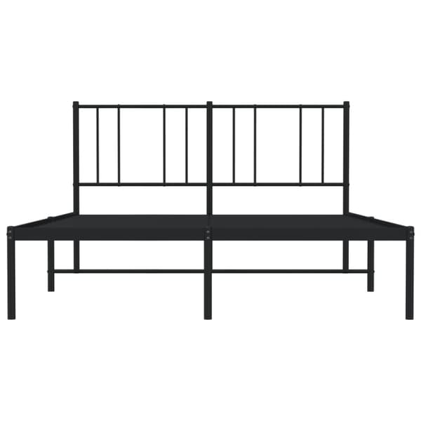 Sengeramme med sengegavl 140x190 cm metal sort - Sengestel - Sengeramme - Home & Living