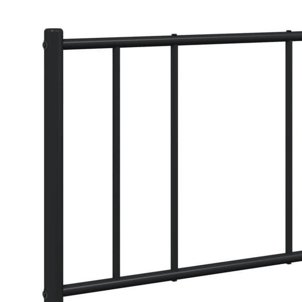 Sengeramme med sengegavl 140x190 cm metal sort - Sengestel - Sengeramme - Home & Living