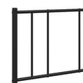 Miniatyrbillede 10 af 11: Sengeramme med sengegavl 140x190 cm metal sort - Sengestel - Sengeramme - Home & Living