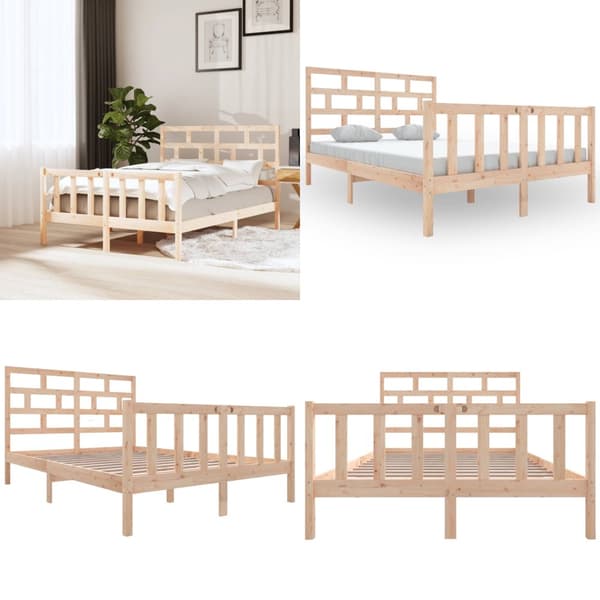 Sengeramme 120x200 cm massivt træ - Sengeramme - Sengerammer - Home & Living