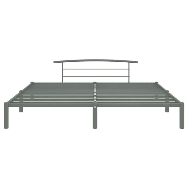 Sängynrunko harmaa metalli 200x200 cm - Sängynrunko - Sängynrungot - Home & Living