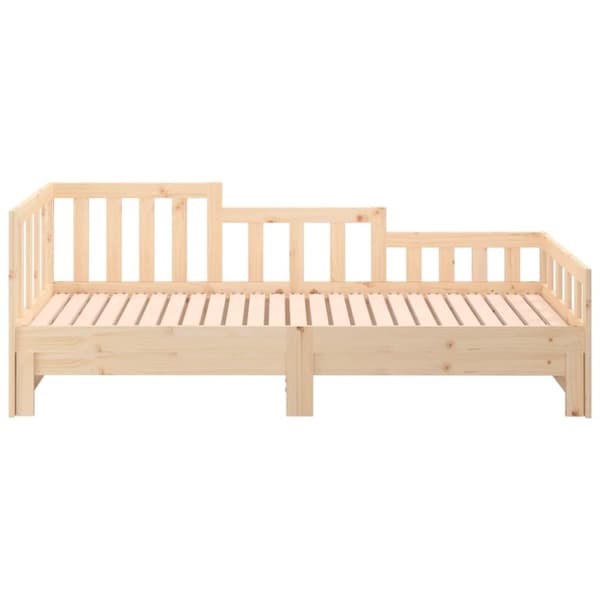 Daybed med udtræk 2x(90x190) cm massivt fyrretræ - Daybed - Daybeds - Home & Living