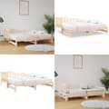 Miniatyrbillede 1 af 11: Daybed med udtræk 2x(90x190) cm massivt fyrretræ - Daybed - Daybeds - Home & Living