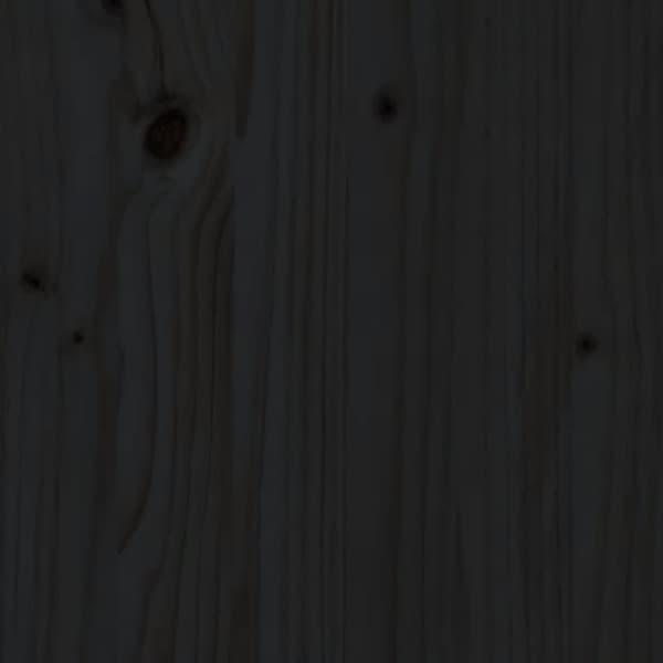 Sengeramme 140x200 cm massivt træ sort - Sengeramme - Sengerammer - Home & Living