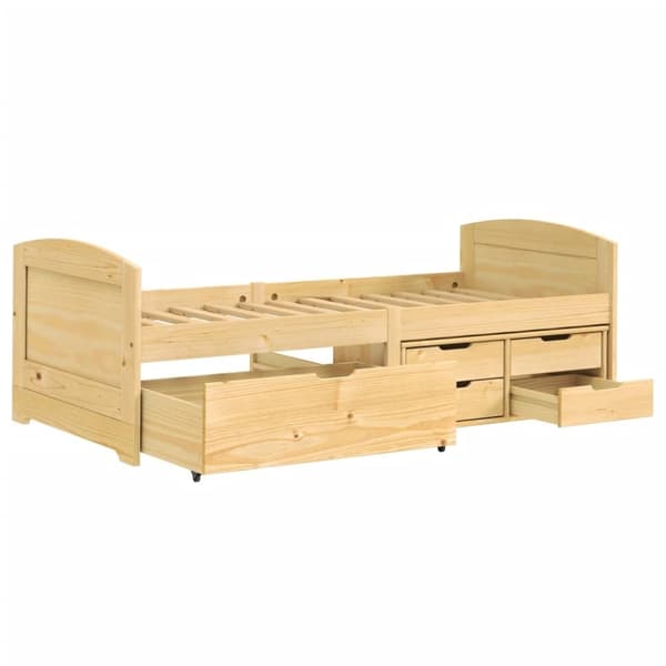 Dagbädd med 5 lådor IRUN 90x200 cm massiv furu - Bäddsoffa - Bäddsoffor - Home & Living