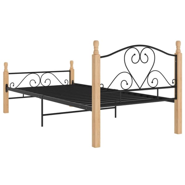 Sängynrunko musta metalli 90x200 cm - Sängynrunko - Sängynrungot - Home & Living