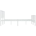 Miniatyrbillede 8 af 11: Sengeramme med sengegavl og fodgærde 180x200 cm metal hvid - Sengestel - Sengeramme - Home & Living