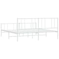 Miniatyrbillede 9 af 11: Sengeramme med sengegavl og fodgærde 180x200 cm metal hvid - Sengestel - Sengeramme - Home & Living