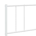 Miniatyrbillede 10 af 11: Sengeramme med sengegavl og fodgærde 180x200 cm metal hvid - Sengestel - Sengeramme - Home & Living