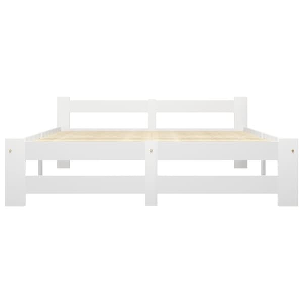 Sengestel 120x200 cm massivt fyrretræ hvid - Sengestel - Sengeramme - Home & Living