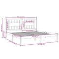 Miniatyrbillede 7 af 7: Sengeramme 200x200 cm massivt fyrretræ hvid - Sengestel - Sengeramme - Home & Living