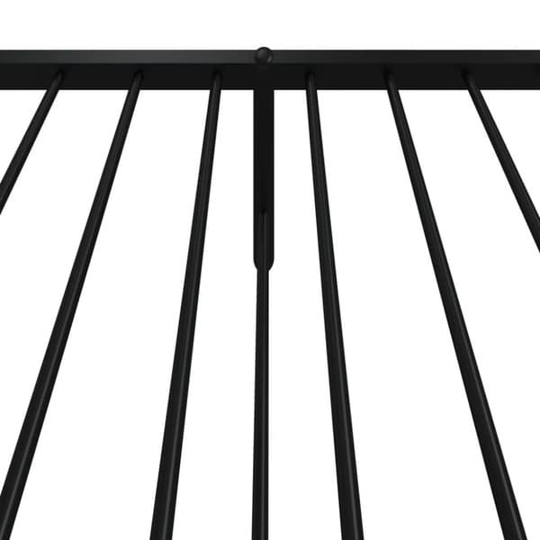 Sengeramme med sengegavl og fodgærde 75x190 cm metal sort - Sengestel - Sengeramme - Home & Living
