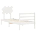 Miniatyrbillede 6 af 11: Sengeramme med sengegavl 90x200 cm massivt træ hvid - Sengeramme - Sengerammer - Home & Living