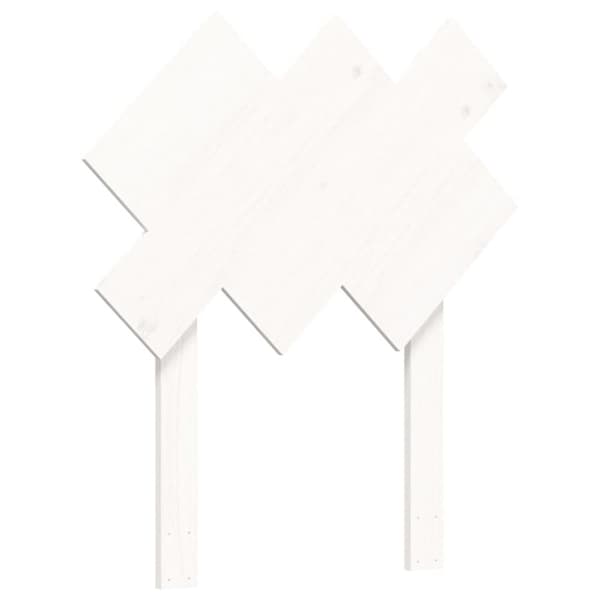 Sengeramme med sengegavl 90x200 cm massivt træ hvid - Sengeramme - Sengerammer - Home & Living