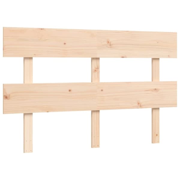 Sengeramme med sengegavl 140x190 cm massivt træ - Sengeramme - Sengerammer - Home & Living