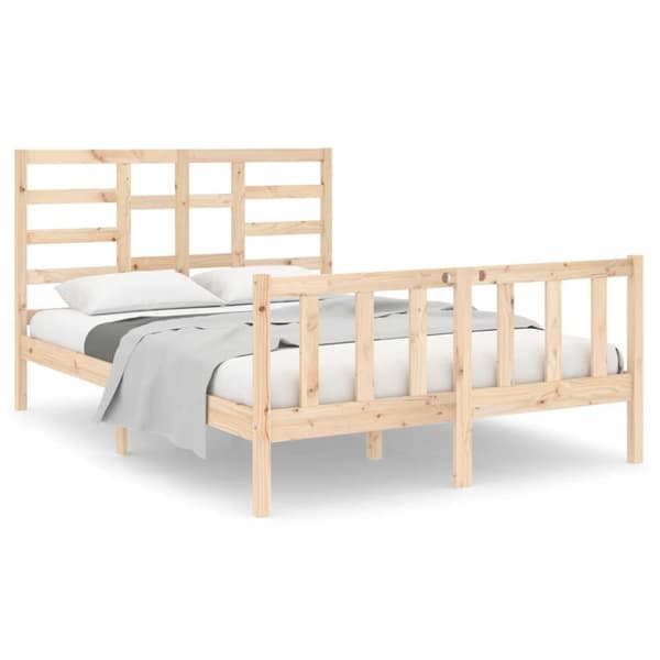 Sengeramme 140x190 cm massivt træ - Sengeramme - Sengerammer - Home & Living