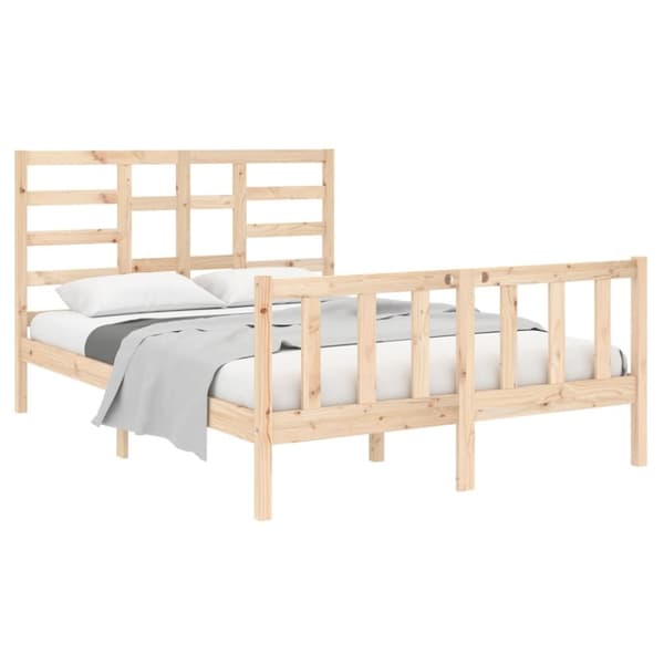 Sengeramme 140x190 cm massivt træ - Sengeramme - Sengerammer - Home & Living
