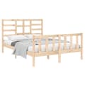 Miniatyrbillede 4 af 7: Sengeramme 140x190 cm massivt træ - Sengeramme - Sengerammer - Home & Living