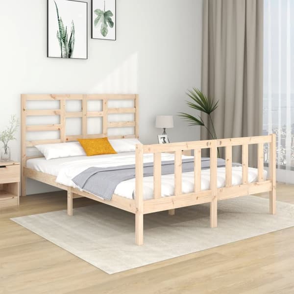 Sengeramme 140x190 cm massivt træ - Sengeramme - Sengerammer - Home & Living