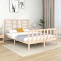 Miniatyrbillede 2 af 7: Sengeramme 140x190 cm massivt træ - Sengeramme - Sengerammer - Home & Living