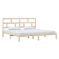 Miniatyrbillede 4 af 11: Sengeramme 200x200 cm massivt fyrretræ - Sengeramme - Sengerammer - Home & Living