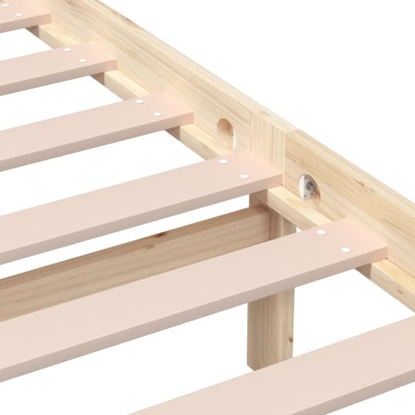 Sengeramme 200x200 cm massivt fyrretræ - Sengeramme - Sengerammer - Home & Living