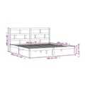 Miniatyrbillede 11 af 11: Sengeramme 200x200 cm massivt fyrretræ - Sengeramme - Sengerammer - Home & Living