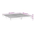 Miniatyrbillede 10 af 10: Sengeramme 200x200 cm konstrueret træ brun eg - Sengeramme - Sengerammer - Home & Living