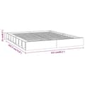 Miniatyrbillede 9 af 9: Sengeramme 135x190 cm dobbelt massivt træ hvid - Sengeramme - Sengerammer - Home & Living