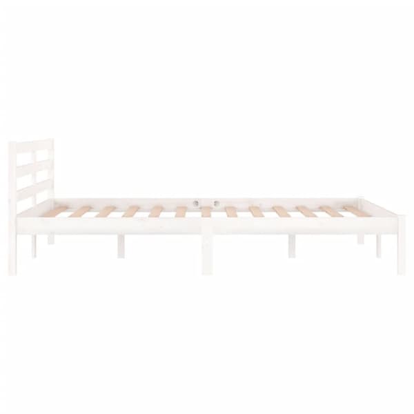 Sengeramme 120x200 cm massivt fyrretræ hvid - Sengeramme - Sengerammer - Home & Living