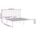 Miniatyrbillede 7 af 7: Sengeramme 140x200 cm massivt træ - Sengeramme - Sengerammer - Home & Living
