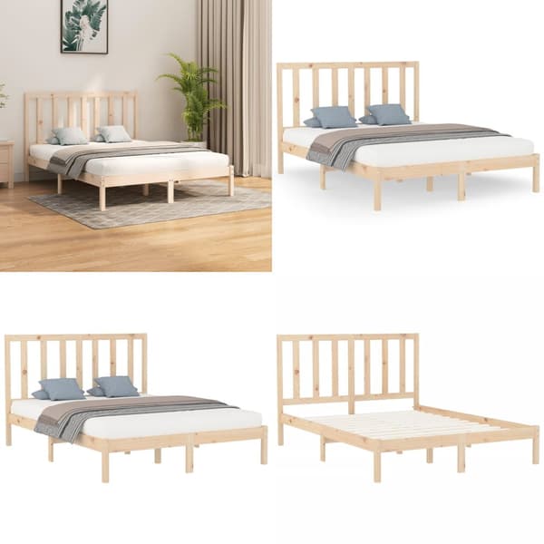 Sengeramme 140x200 cm massivt træ - Sengeramme - Sengerammer - Home & Living