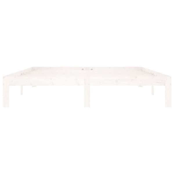 Sengeramme 160x200 cm massivt fyrretræ hvid - Sengeramme - Sengerammer - Home & Living