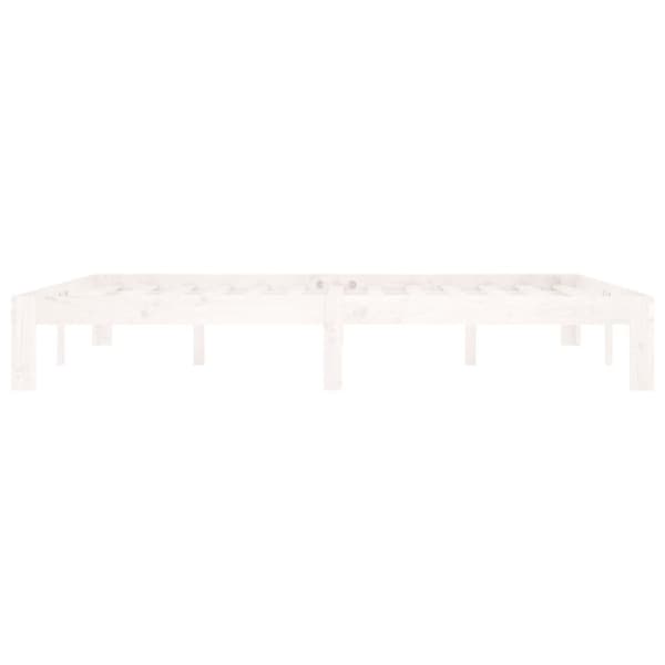Sengeramme 160x200 cm massivt fyrretræ hvid - Sengeramme - Sengerammer - Home & Living